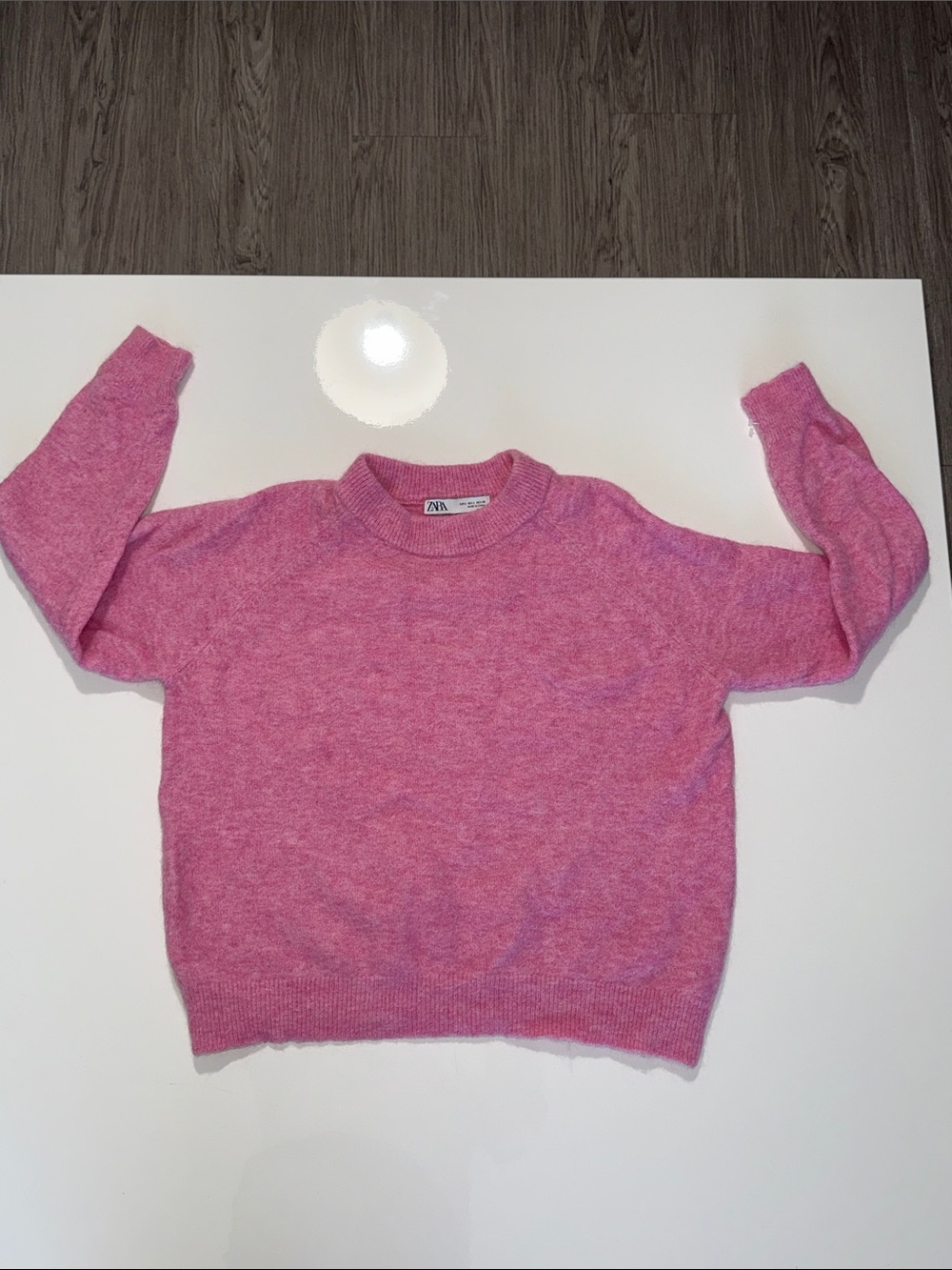 Zara Alpaca/Wool mix Jumper - Baby Pink, Loose fit (Zara women's size L)